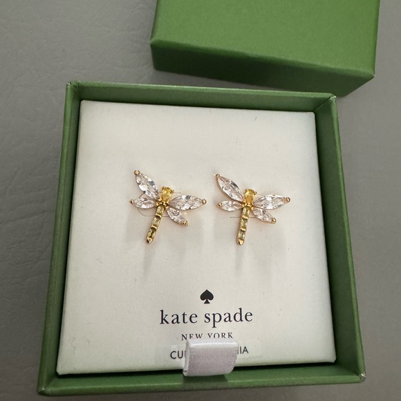 Kate Spade Crystal Dragonfly Earrings - Picture 5 of 5